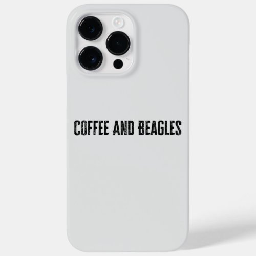 Coffee And Beagles Beagle Dog Lovers Case_Mate iPhone 14 Pro Max Case