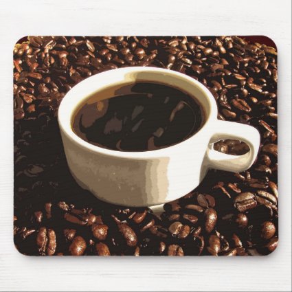 Coffee and Beans Mouse Pad