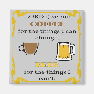 Coffee and Beer Magnet