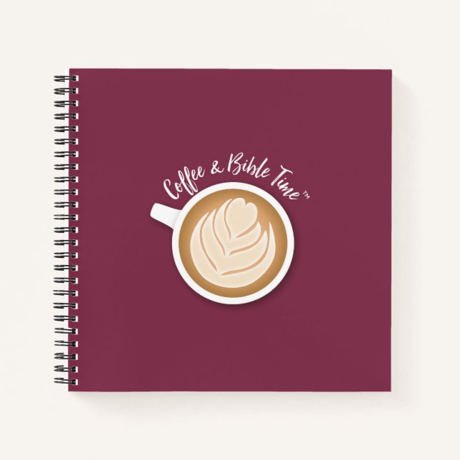 Coffee and Bible Time (Logo) Journal Berry (Front)