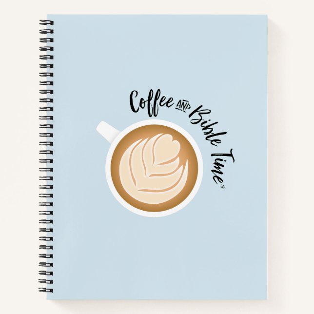 Coffee and Bible Time (Logo) Journal Blue (Front)