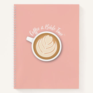 Coffee and Bible Time (Logo) Journal Pink