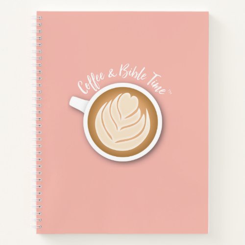 Coffee and Bible Time Logo Journal Pink