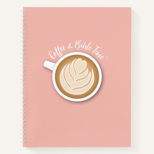Coffee and Bible Time (Logo) Journal Pink (Front)