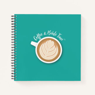 Coffee and Bible Time (Logo) Journal Teal