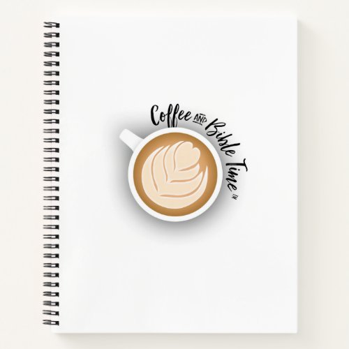 Coffee and Bible Time Logo Journal White