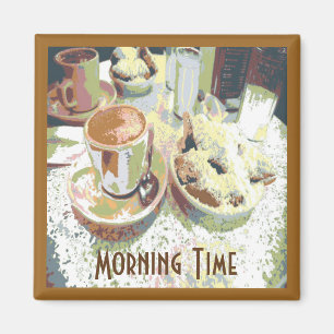 Coffee and Bignets New Orleans Cafe Aulait Donuts Magnet