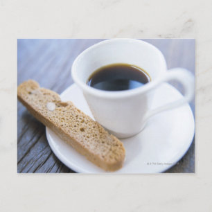 Coffee and Biscotti Postcard