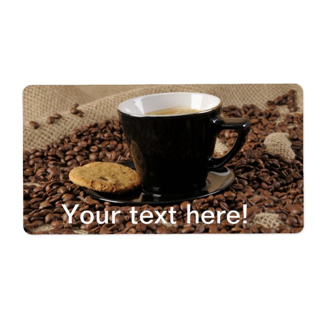 Coffee and biscuit label (Front)