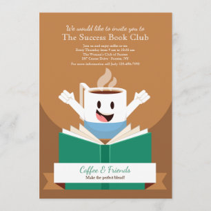 Coffee and Book Invitation