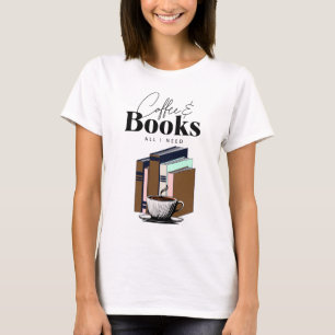 Coffee and Books is All I Need Vintage T-Shirt