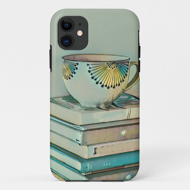 Coffee and books lovers gift Case-Mate iPhone case (Back)