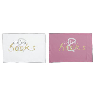 Coffee and Books Pillowcase Set
