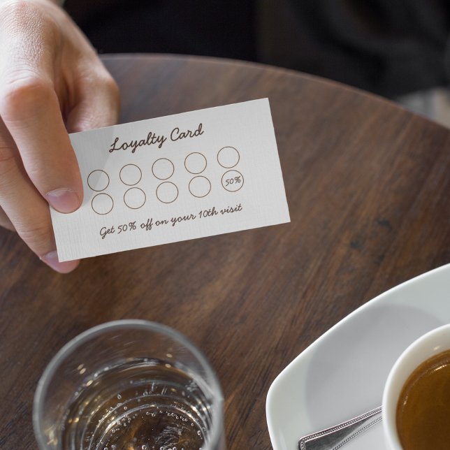Coffee and Cake Business Loyalty Card (Creator Uploaded)