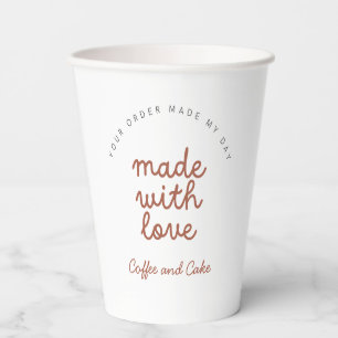 Coffee and Cake Coffee Shop Paper Cups