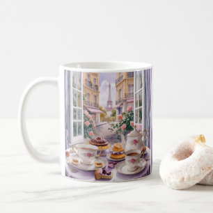 Coffee and Cake in Paris France - Dreamy Desserts Coffee Mug