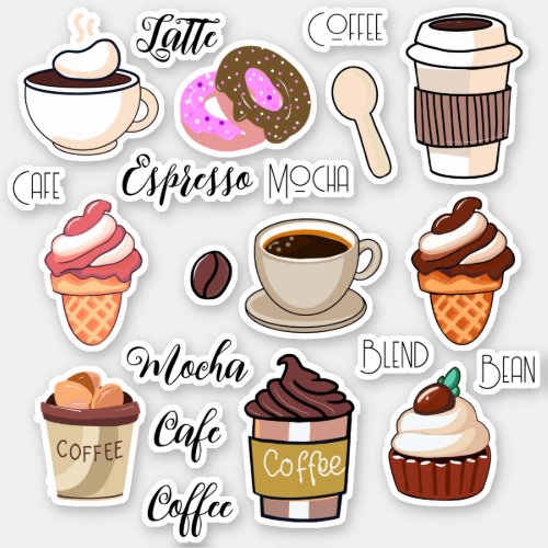 Coffee and Cake Sticker