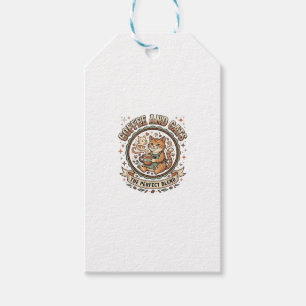 Coffee And Cats Cat Coffee Vintage Vector Art Shir Gift Tags