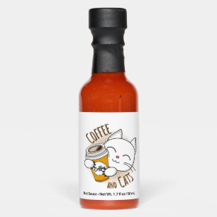 Coffee And Cats, coffee, cat, cats, kitten Hot Sauces