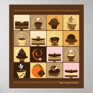 Coffee and Chocolate Print print