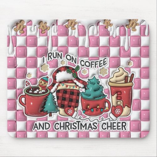 Coffee and Christmas Cheer Mouse Pad