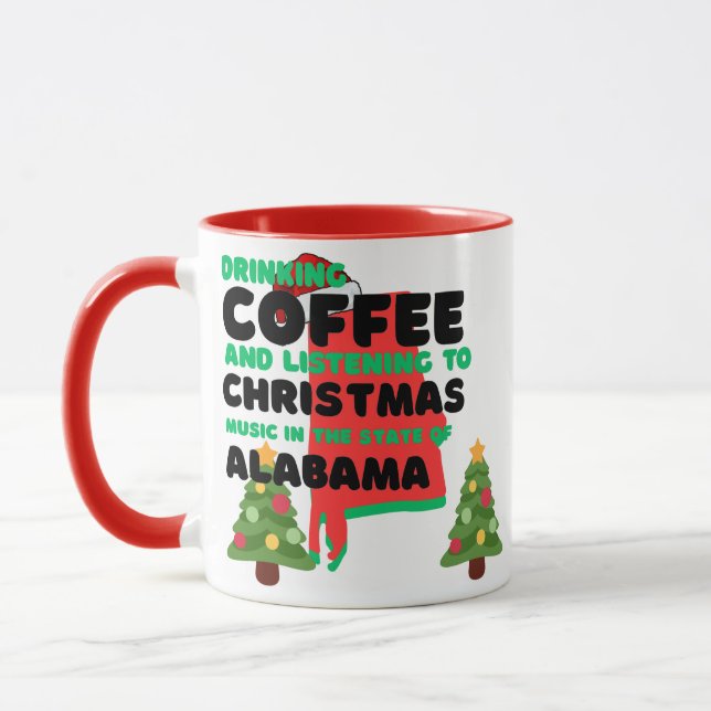 Coffee and Christmas Music in Alabama  Mug (Left)