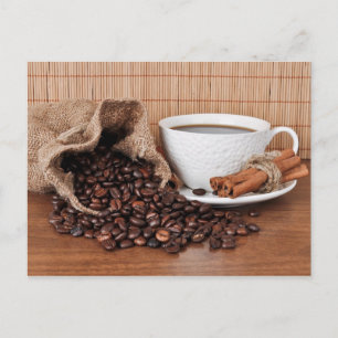 Coffee and Cinnamon Sticks Postcard