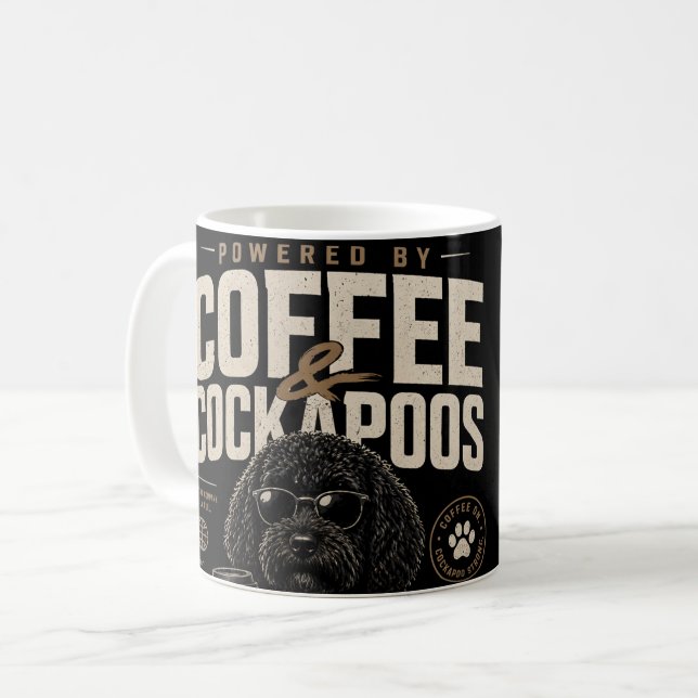 Coffee and Cockapoos coffee  Mug (Front Left)
