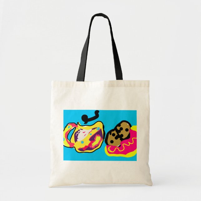 Coffee and cookie  tote bag (Front)
