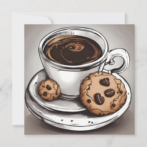 Coffee and Cookies  Card