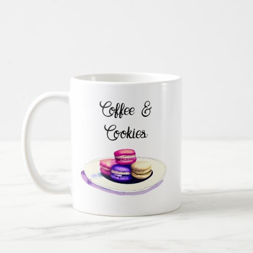 Coffee and Cookies Watercolor  Coffee Mug