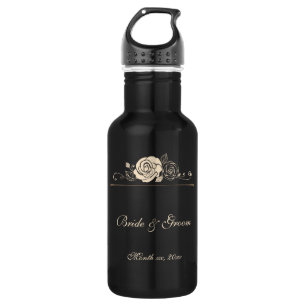 Coffee and Cream Roses Coordinating Water Bottle