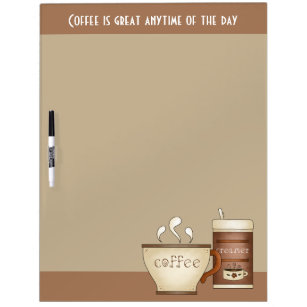 Coffee and Creamer Dry Erase Board