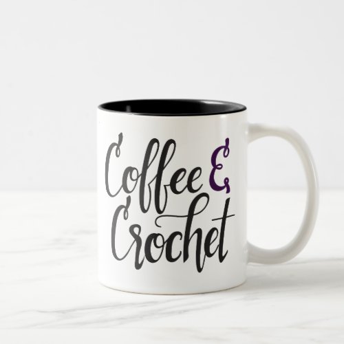 Coffee and Crochet Two_Tone Coffee Mug