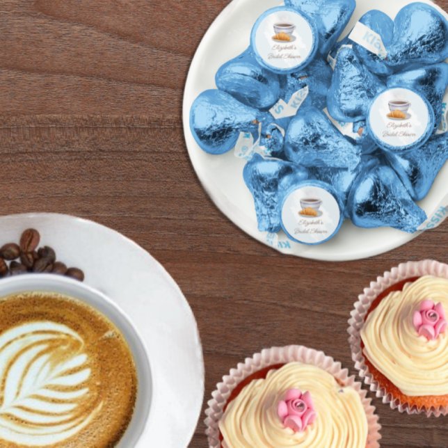 Coffee and Croissants Bridal Shower Hershey®'s Kisses® (Creator Uploaded)