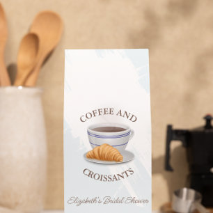 Coffee and Croissants Bridal Shower Roasted Coffee