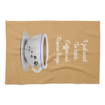 Coffee and Dogs Kitchen Towel