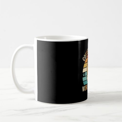 Coffee and Dogs Retro Pug Lover Mug