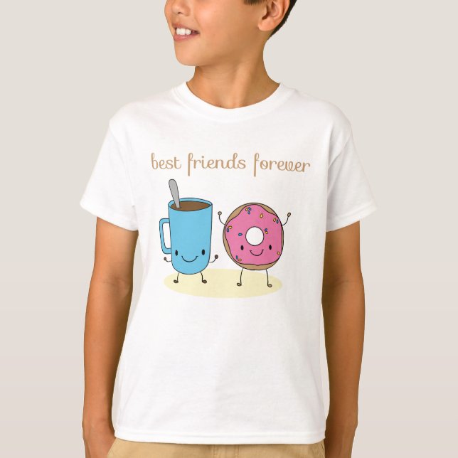 Coffee and Donut Best Friend T-Shirt (Front)