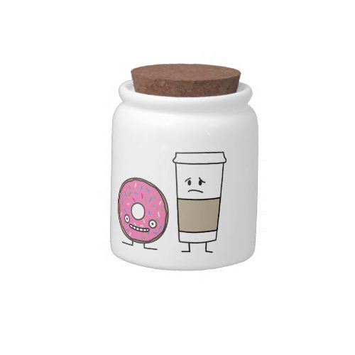 Coffee and Donut Candy Jar