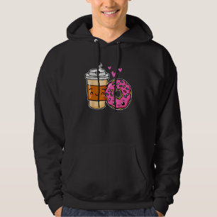 Coffee And Donuts  Couple Friend Matching Donut Da Hoodie