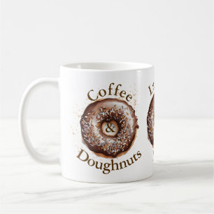 Coffee and Donuts personalized Mug