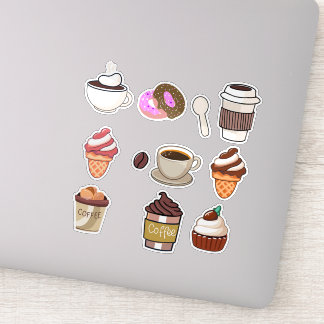 Coffee and Donuts Sticker