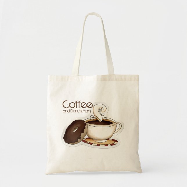 Coffee and Donuts Tote Bag (Front)