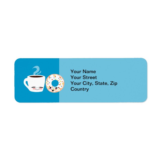 Coffee and Doughnut Pals Label (Front)