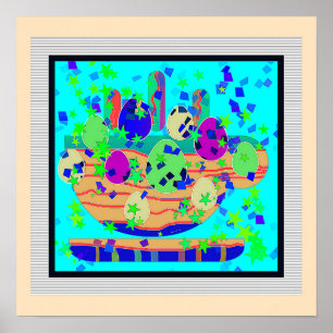 Coffee And Eggs Art  Poster
