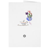 coffee and flowers cards (Back)