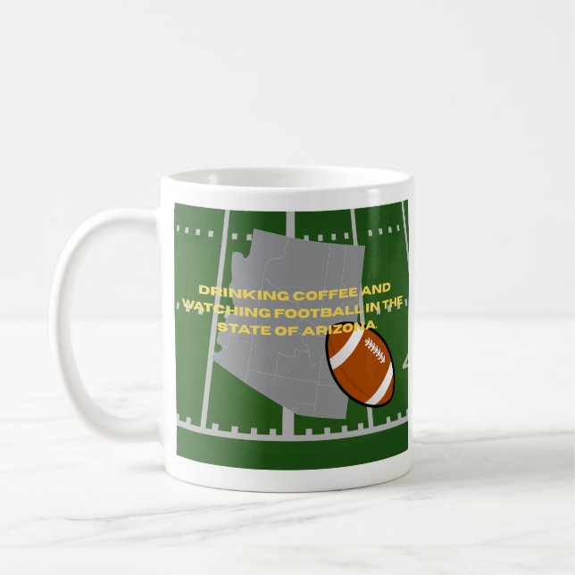 Coffee and Football in Arizona  Coffee Mug (Left)