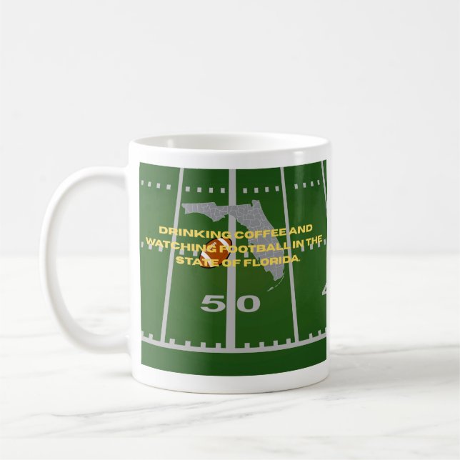 Coffee and Football in Florida  Coffee Mug (Left)