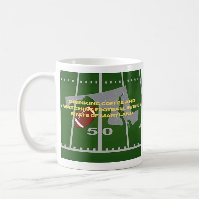 Coffee and Football in Maryland  Mug (Left)